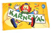 Fahne / Flagge Karneval Fasching Clown 60 x 90 cm Fahne / Flagge Karneval Fasching Clown 60 x 90 cm