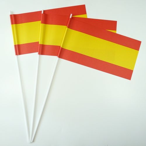 10 Papierfähnchen Spanien Papierfahnen Fahne Flagge