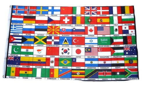 Fahnenkette Flagge Peace Friedenstaube Flaggenkette 6 m 8 Flaggen 30 x 45 cm 