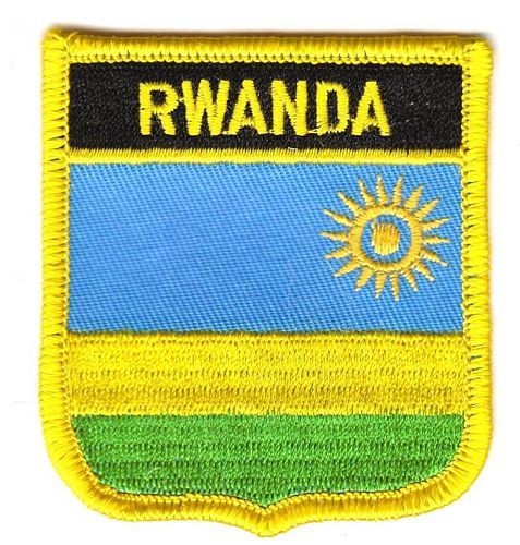Wappen Aufnäher Fahne Ruanda