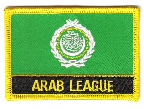 Fahnen Aufnäher Arabische Liga Schrift