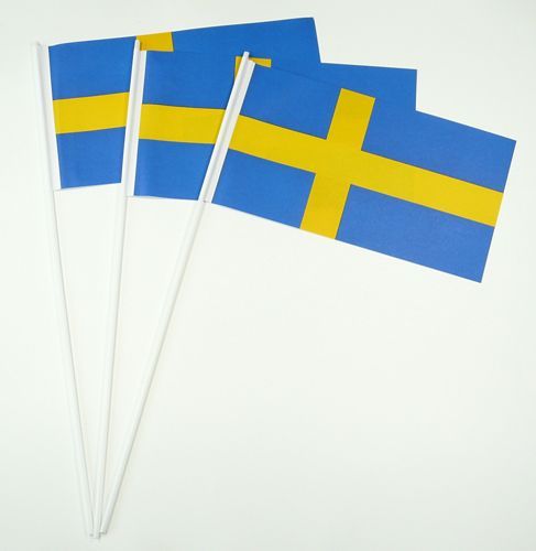 Papierfahnen Schweden Papierfähnchen Flagge Fahne 
