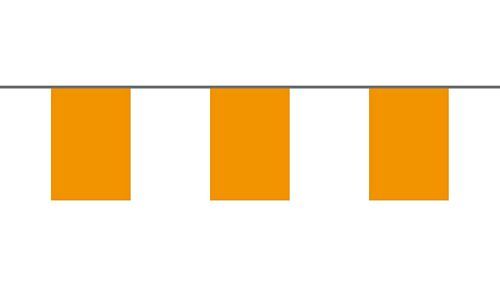 Flaggenkette Orange 6 m