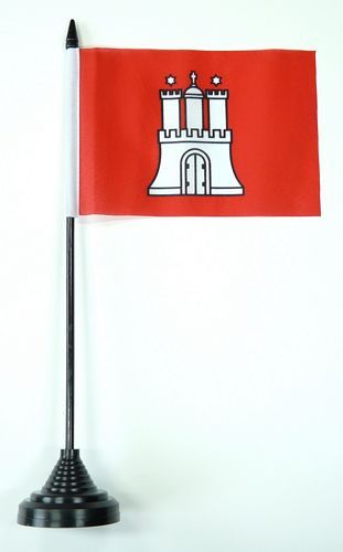 Fahne / Tischflagge Hamburg NEU 11 x 16 cm Flaggen