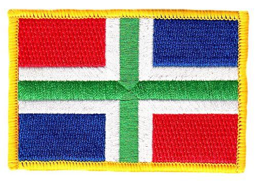 Fahnen Aufnäher Niederlande - Groningen Fahne Flagge Patch