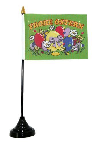 Tischfahne Frohe Ostern Eiernest 11 x 16 cm Flagge Fahne