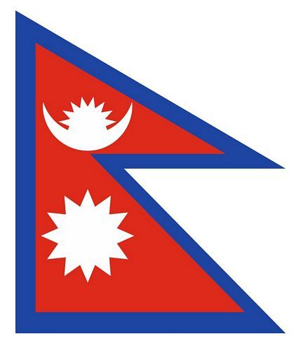 Fahnen Aufkleber Sticker Nepal