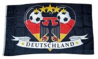 Fahne / Flagge Deutschland Fußball 14 90 x 150 cm Fahne / Flagge Deutschland Fußball 14 90 x 150 cm