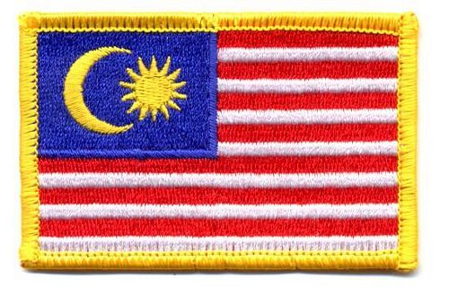 Fahnen Aufnäher Malaysia