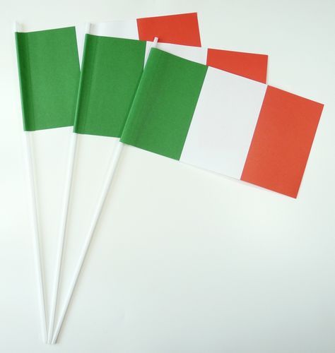 10 Papierfähnchen Italien Papierfahnen Fahne Flagge