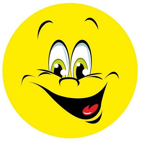Aufkleber Sticker Smile lachend