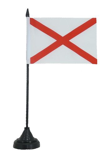 Fahne / Tischflagge USA - Alabama NEU 11 x 16 cm Fahne