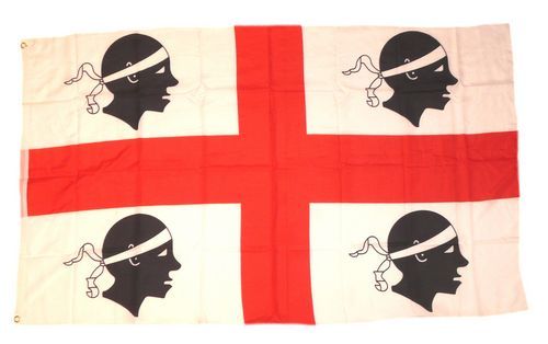 Fahne / Flagge Italien - Sardinien 90 x 150 cm