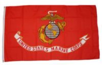 Fahne / Flagge USA - Marine Corps rot 90 x 150 cm Fahne / Flagge USA - Marine Corps rot 90 x 150 cm