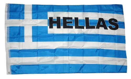 Fahne / Flagge Griechenland Schrift NEU 90 x 150 cm