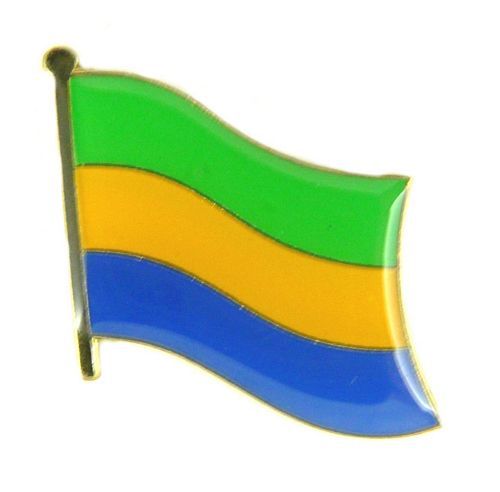 Flaggen Pin Fahne Gabun Pins NEU Anstecknadel Flagge