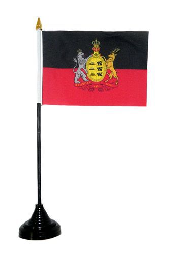 Tischfahne Württemberg Furchtlos & Treu 11 x 16 cm Flagge Fahne