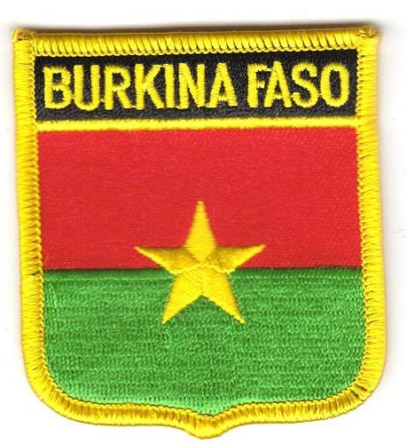 Wappen Aufnäher Fahne Burkina Faso