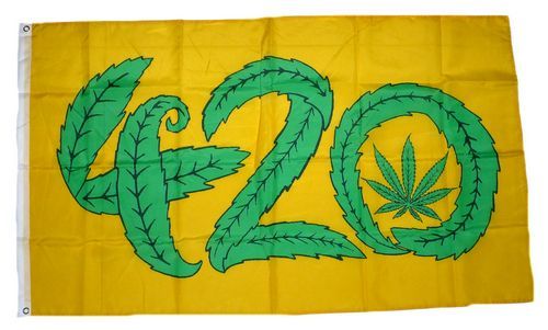 Fahne / Flagge Marijuana 420 90 x 150 cm