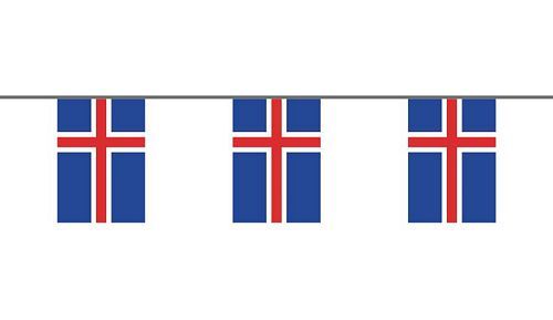 Flaggenkette Island 6 m