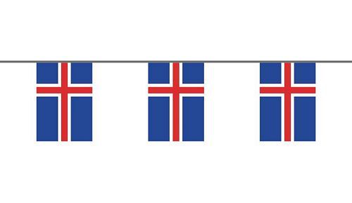 Flaggenkette Island 6 m