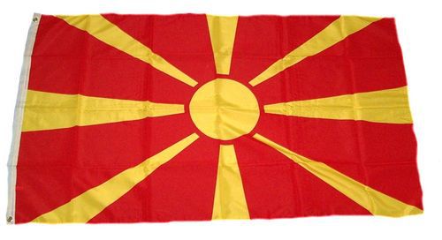 Flagge / Fahne Mazedonien Hissflagge 90 x 150 cm