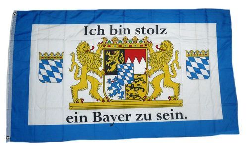 Fahne / Flagge Ich bin stolz ein Bayer zu sein 90 x 150 cm