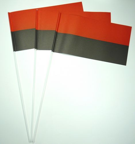 Papierfahnen rot / schwarz