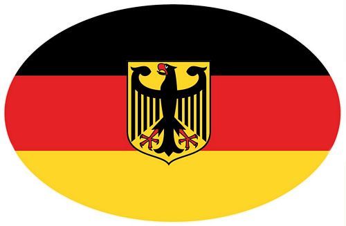 Autoaufkleber Wappen Sticker Deutschland Adler, Aufkleber oval, Diverses