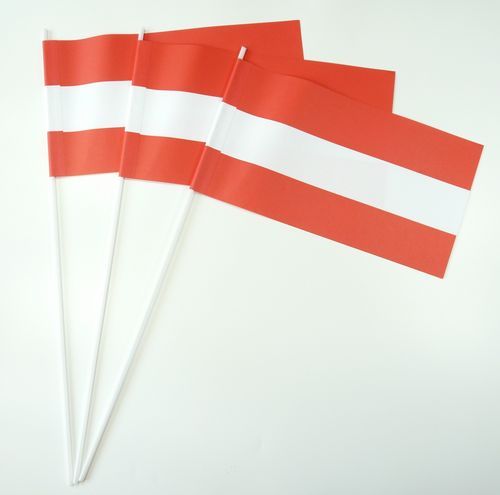 10 Papierfähnchen Österreich Papierfahnen Fahne Flagge