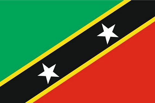Fahnen Aufkleber Sticker St. Kitts & Nevis