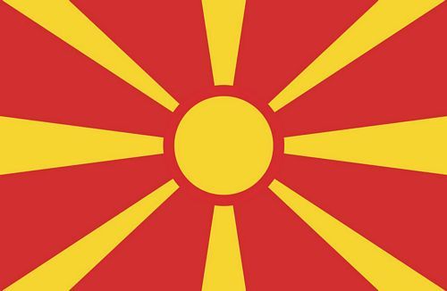 Fahnen Aufkleber Sticker Mazedonien