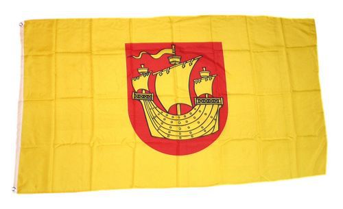 Fahne Wismar Wappen Hissflagge 60 x 90 cm Flagge 