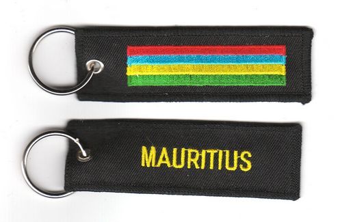 Fahnen Schlüsselanhänger Mauritius