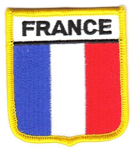 Wappen Aufnäher Fahne Frankreich