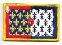 Fahnen Aufnäher Frankreich - Loire Fahnen Aufnäher Frankreich - Loire
