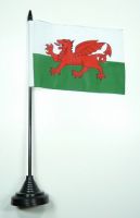 Fahne / Tischflagge Wales NEU 11 x 16 cm Flaggen Fahne / Tischflagge Wales NEU 11 x 16 cm Flaggen