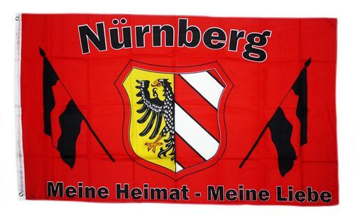 Fahne / Flagge Nürnberg Meine Liebe 90 x 150 cm