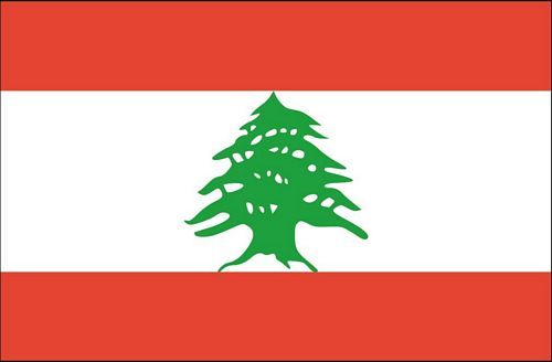 Fahnen Aufkleber Sticker Libanon