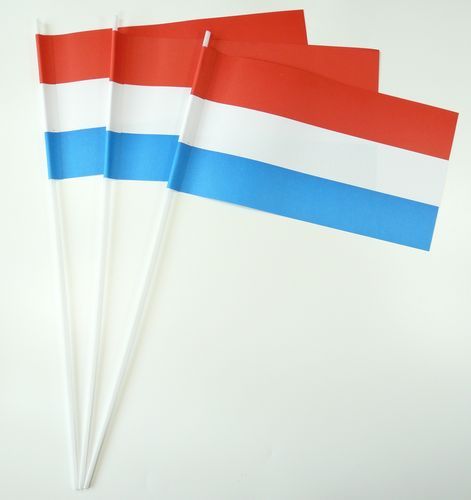 10 Papierfähnchen Luxemburg Papierfahnen Fahne Flagge