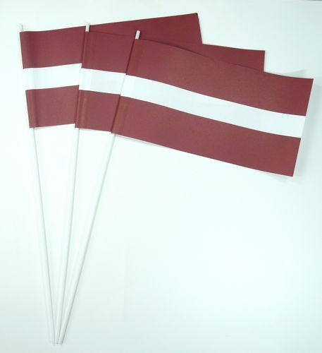 Papierfahnen Lettland