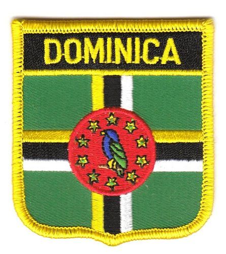 Wappen Aufnäher Fahne Dominica