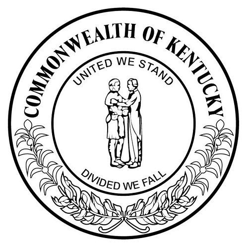 Fahnen Aufkleber Sticker Siegel USA - Kentucky