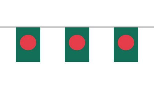 Flaggenkette Bangladesch 6 m