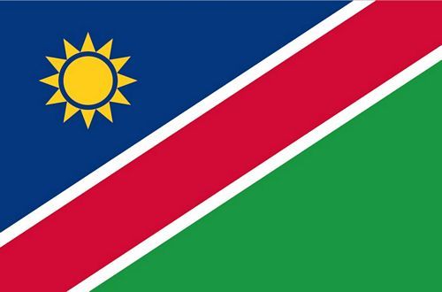 Fahnen Aufkleber Sticker Namibia