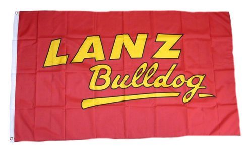 Fahne / Flagge Lanz Bulldog Schrift 90 x 150 cm