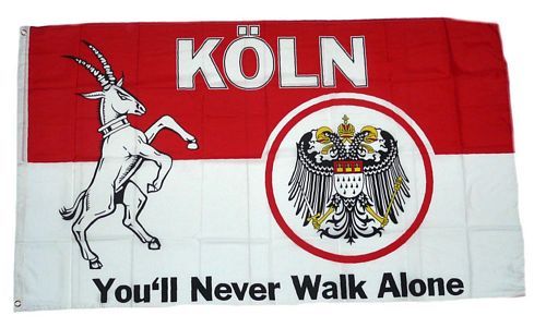 VIVA Colonia Köln Fasching Karneval Fußball  Flagge Fahne Hißfahne 150 x 90 cm