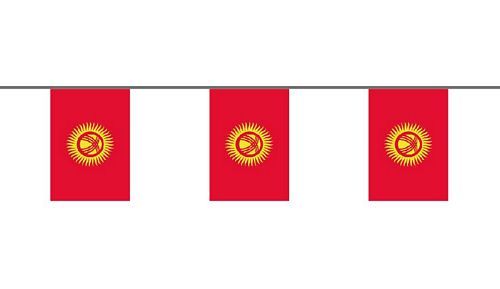 Flaggenkette Kirgistan 6 m