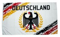 Fahne / Flagge Deutschland Fan weiß 1909 90 x 150 cm Fahne / Flagge Deutschland Fan weiß 1909 90 x 150 cm