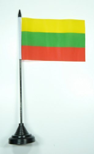 Fahne / Tischflagge Litauen 11 x 16 cm Flaggen